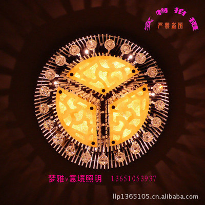 【現代水晶燈 溫馨臥室燈飾 客廳燈具 簡約吸頂燈 led時尚8287】價格,廠家,圖片,吸頂燈,梁麗萍-