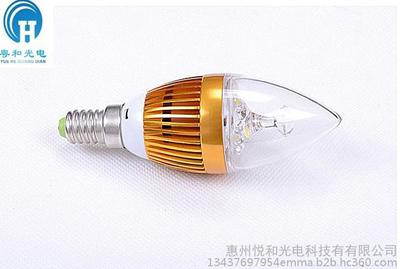 廠家直銷 LED蠟燭燈3w 尖泡 水晶燈專用E14 27led燈泡限時促銷圖片_高清圖_細節圖-惠州悅和光電科技 -
